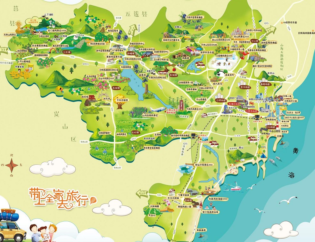 福山景区使用手绘地图给景区能带来什么好处？